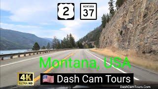 Driving from Moyie Springs, Idaho to Eureka, Montana 4K Dash Cam Tours 2020