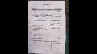 Class-6//English Question pepar-2024//#2024test #english #questionpaper #shorts #seba