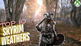 Skyrim┃Top 10 Weather Mods - Graphics/Lighting/Effects Overview! (2024)