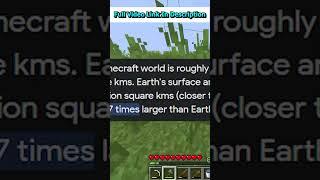 How Big is Minecraft World Compared to Earth | Modish Gamer | #shorts