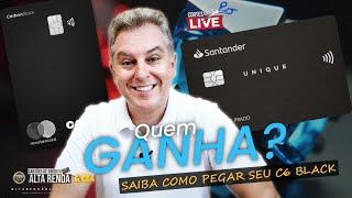 SANTANDER UNIQUE  BLACK OU C6BANK BLACK ? QUAL DESTES É O MELHOR CARTÃO CUSTO E BENEFÍCIOS?