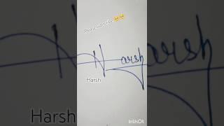 harsh signature #wssignature #calligraphy #handwriting #calligraphystyles #art #namestyle