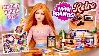 Mini Brands RETRO! Are They Barbie Doll Size? ZURU 5 surprise