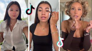 Makeup Tutorial Tiktok Compilation - GRWM  ( Get Ready With Me ) ️(Skincare, Makeup, Outfits) 1469