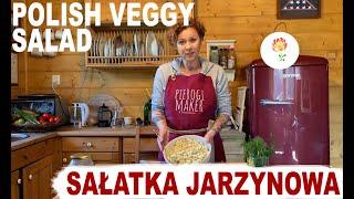 Polish VEGGY SALAD - SAŁATKA JARZYNOWA - How to make Polish food.