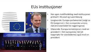 Samfunnsfag - EU og Norge