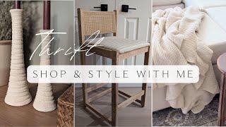 Thrift with Me for High End Style Home Decor / Shop and Style with Me!