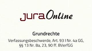 Grundrechte - Verfassungsbeschwerde, Art. 93 I Nr. 4a GG, §§ 13 Nr. 8a, 23, 90 ff. BVerfGG