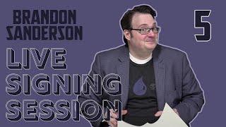 #5 - Brandon Sanderson Live Signing Session