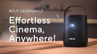 ASUS ZenBeam L2 Smart Portable LED Projector - Effortless Cinema, Anywhere!