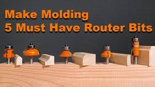 My 5 Most Used Router Bits & How to Make Moulding