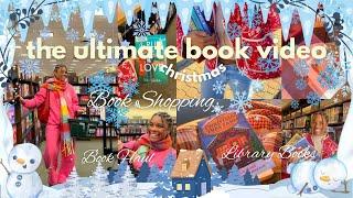 the ultimate christmas book video!!! book shopping + book haul, christmas gifts 