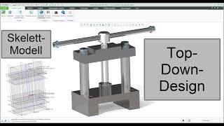 Creo (PTC) - Handspindelpresse im Top-Down-Design (screw press)