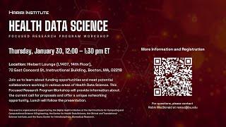 Health Data Science Focused Research Program Workshop