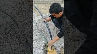 Installing a Well Pump in Rural Construction (PVC Pipe Test)