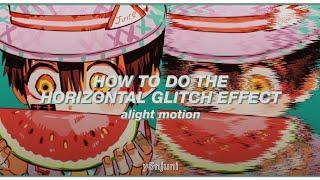 horizontal wave glitch (?) tutorial | alight motion