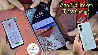 Vivo Y28 Broken Front Glass Restoration | Vivo Y28 Glass Change Without Mobile Open