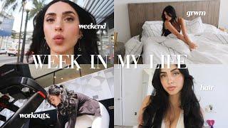 a week in my life in miami  workouts, hair, grwm's, awards weekend