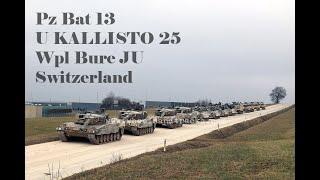 Pz Bat 13 // U KALLISTO 25 // Waffenplatz Bure CH // Leopard 2 WE Swiss Army // Tank Donuts