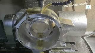 Automotive engine parts 5axis cnc machining video part4
