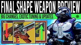 Destiny 2: HUGE WEAPONS PREVIEW! New EXOTIC, Weapon Buffs, Exotic Tuning, Perk Updates, Catalysts!