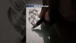 how to draw realistic braid in easy way #shorts #trending