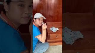 Magnetic hidden compartment #furniture #diy #woodworking #asmr #amazing #money #trending #viral