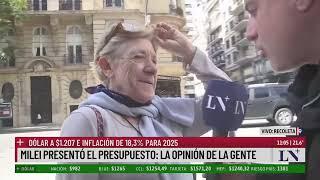 Milei presentó el presupuesto 2025: la opinión de la gente