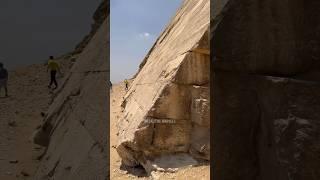 Up close at the “Bent Pyramid”