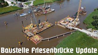 Neubau FRIESENBRÜCKE an der Ems - Bauzustand Juli 2024