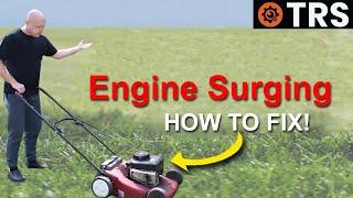 How to Fix Lawn mower Engine Surging on Briggs & Stratton Lawnmower Engine!