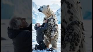 Old Man Removes Millions of Barnacles from a Polar Bear!