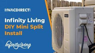 How to Install a Single Zone Ductless Mini Split by Yourself using an Infinity Living DIY System