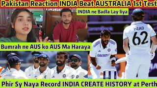 INDIA Beat AUSTRALIA 1st Test INDIA Create HISTORY at Perth INDIA Win 295 RunsPak Reaction