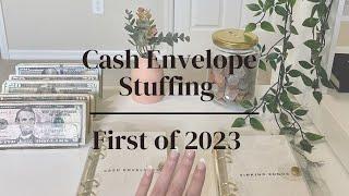 First Cash Stuffing of 2023 | January Week 1 | Cash Envelopes + Sinking Funds |