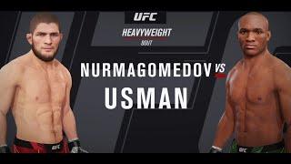 KHABIB NURMAGOMEDOV VS KAMARU USMAN| UFC #ufc  | FREE FIGHT | T.S.V.TheHive | EA Sports UFC 4 #ufc4