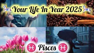  PISCES  ( मीन राशिफल) YOUR LIFE IN YEAR 2025OVERALL PREDICTION️  #tarot #viralvideo #pisces