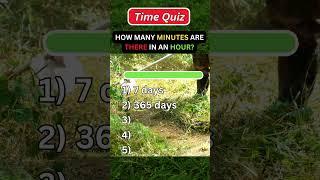 Time quizz, can you get 5/5 in 44 secons?!!