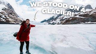 ULTIMATE Banff to Jasper Icefields Parkway Road Trip | WE SAW A BEAR & STOOD ON A GLACIER!