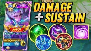 DOMINATE LIKE NEVER BEFORE! ALICE INSANE SEMI TANK + DAMAGE THIS META WILL BLOW YOUR MIND!| MLBB