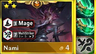 How Toxic Carry is Shojin 7 Multistriker Nami  ⭐⭐⭐ 3 Star | ft. 3 Mage | TFT SET 12