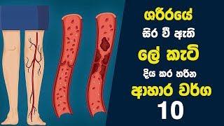 මේ ආහාර අනුභව කරන කොට ලේ කැටි නිකන්ම දියවෙලා යනවා - 10 Foods That Dissolve Blood Clots