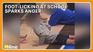 Foot-licking at Oklahoma school sparks anger | The Nine