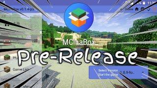 MCinabox 0.1.4 Pre-Release P3 Apk - Keyboard/Review | Minecraft Java Launcher For Android |