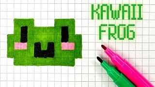 How To Draw A Kawaii Frog - Handmade Pixel Art #pixelart