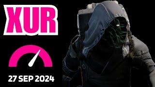 Where is XUR Today Destiny 1 D1 XUR Location and Official Inventory and Loot 27 Sep 2024, Sep/27/24