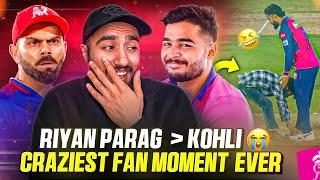 WTF! RIYAN PARAG FAN TOUCHES FEET  | De Kock 97  | RR vs KKR Highlights 2025