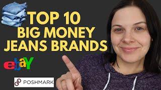 Top 10 Women's Jeans Brands Selling for $101-$250 on Ebay and Poshmark | 2024 Edition