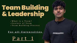 Team Building And Leadership | Introduction And Concepts | BBA MBA | For All Universities #bba #mba