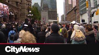 Hundreds gather for Remembrance Day ceremony at Old City Hall